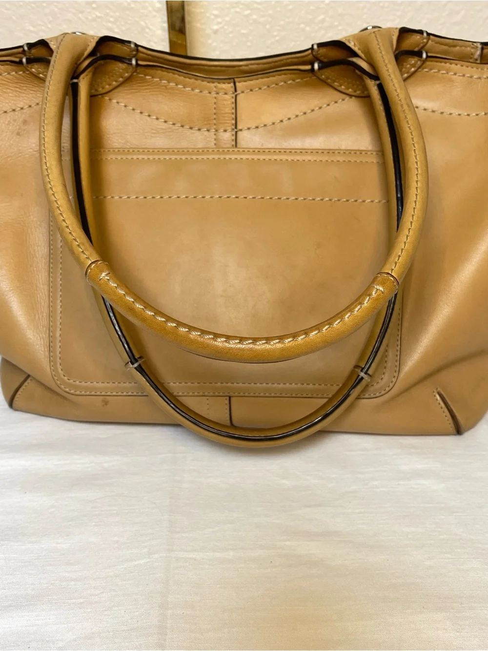 COACH Bleecker Legacy Tote in Tan - Picture 4 of 15